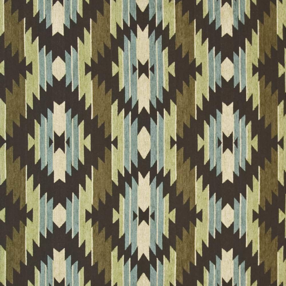 Elkwood Lodge Aloe by Kasmir Fabric 1398 46% Acrylic 28% Polyester 26% Cotton CHINA 45,000 Wyzenbeek Double Rubs H: 15 4/8 inches, V:14 inches 56 - Fabric Carolina - Kasmir