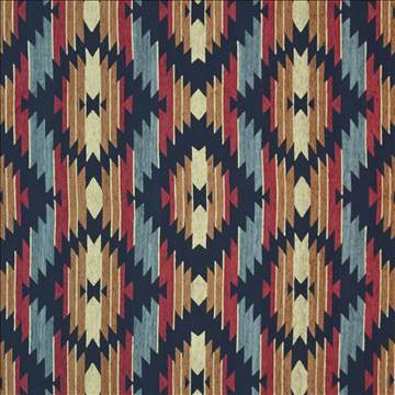 Elkwood Lodge Denim by Kasmir Fabric 1398 46% Acrylic 28% Polyester 26% Cotton CHINA 45,000 Wyzenbeek Double Rubs H: 15 4/8 inches, V: 14 inches 56 - Fabric Carolina - Kasmir