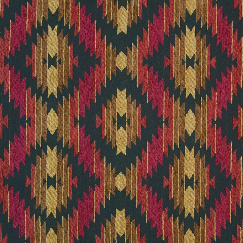 Elkwood Lodge Glowing Embers by Kasmir Fabric 1397 46% Acrylic 28% Polyester 26% Cotton CHINA 45,000 Wyzenbeek Double Rubs H: 15 4/8 inches, V:14 inches 56 - Fabric Carolina - Kasmir