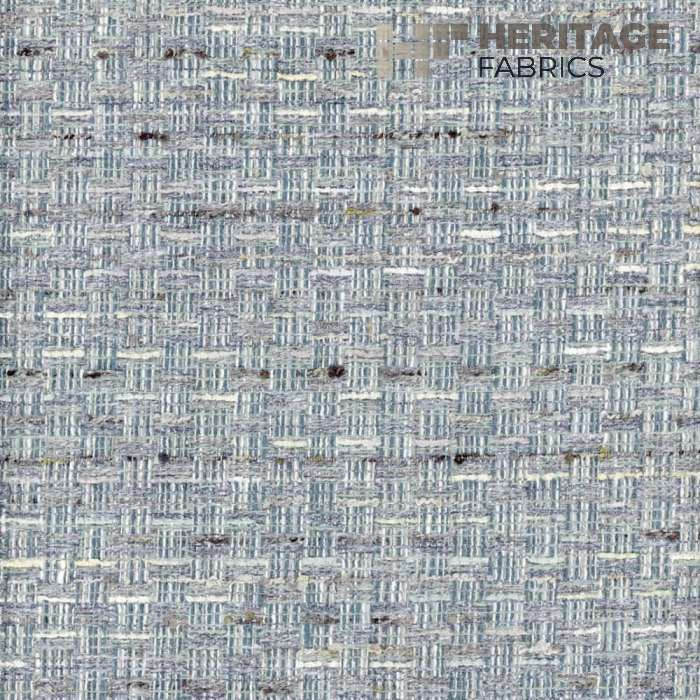 Ellington Bayblue by Heritage Designer Fabric - 63% Poly + 37% Cotton India 100,000 Horizontal: 13.5" and Vertical: 18" 54" - Swanky Fabrics -