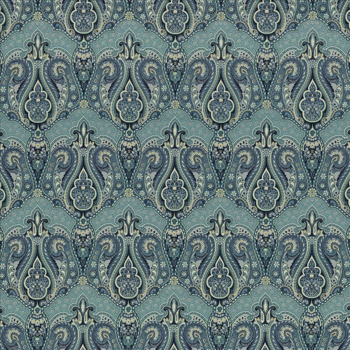 Elnora Porcelain by Kasmir Fabric 5154 100% Cotton CHINA 6,000 Wyzenbeek Double Rubs Horizontal: 9 inches and Vertical: 18 inches 54 - Fabric Carolina -