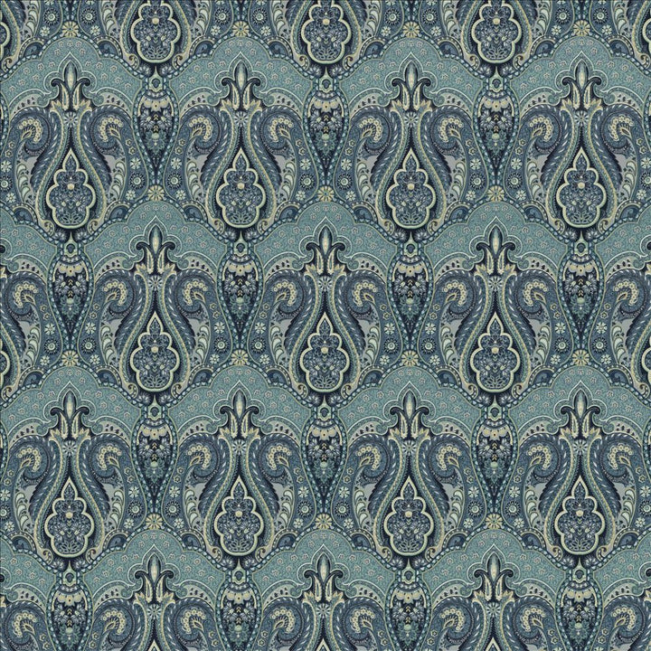 Elnora Porcelain by Kasmir Fabric 5154 100% Cotton
 CHINA 6,000 Wyzenbeek Double Rubs </p><p>Repeat: Horizontal: 9 inches and Vertical: 18 inches 54 - Fabric Carolina -