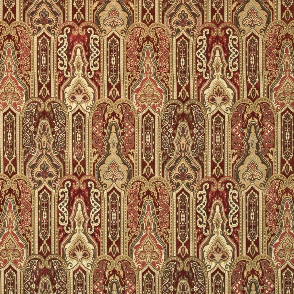 Emerson Hall Cinnabar by Kasmir Fabric 1397 47% Spun Rayon 35% Rayon 18% Polyester CHINA 27,000 Wyzenbeek Double Rubs H: 14 inches, V:15 4/8 inches 53 - 55 - Fabric Carolina - Kasmir