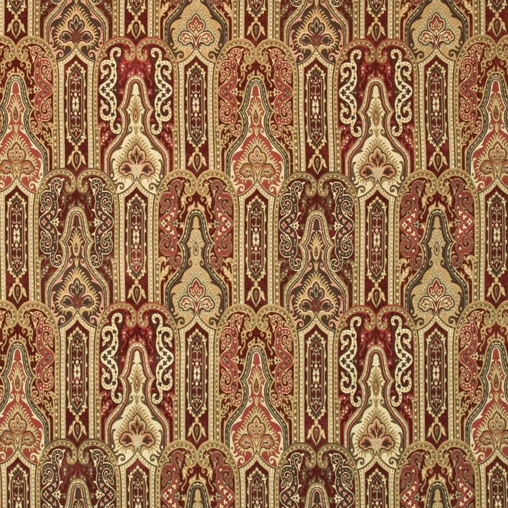 Emerson Hall Cinnabar by Kasmir Fabric 1397 47% Spun Rayon 35% Rayon 18% Polyester CHINA 27,000 Wyzenbeek Double Rubs H: 14 inches, V:15 4/8 inches 53 - 55 - Fabric Carolina - Kasmir
