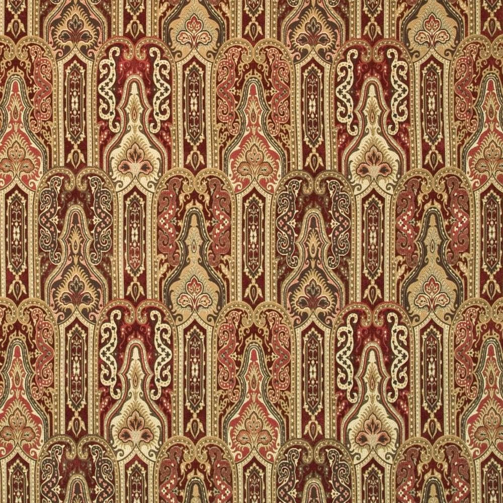 Emerson Hall Cinnabar  by Kasmir Fabric See sample 47% Spun Rayon
35% Rayon
18% Polyester
 CHINA 27,000 Wyzenbeek Double Rubs </p><p>Repeat: Horizontal: 14 inches and Vertical: 15 4/8 inches 42  - Fabric Carolina -