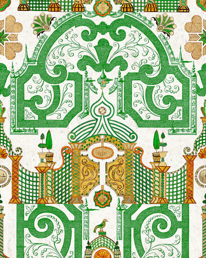Emperor’S Labyrinth Wallpaper by Mind the Gap Designer Wallpaper THE WALLPAPER COMPENDIUM 2 Satin Matte Made in Europe Paste the wall 3 rolls x 20.5 x 3.25 yards - Swanky Fabrics -