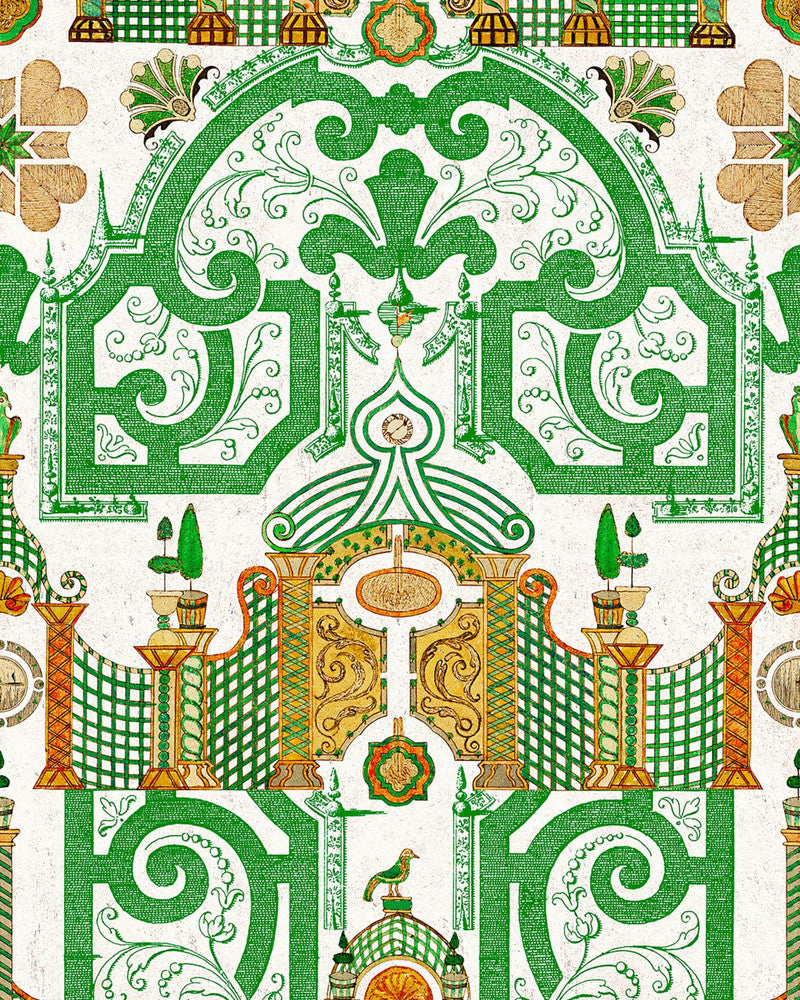Emperor’S Labyrinth Wallpaper by Mind the Gap Designer Wallpaper THE WALLPAPER COMPENDIUM 2 Satin Matte Made in Europe Paste the wall 3 rolls x 20.5 x 3.25 yards - Swanky Fabrics -