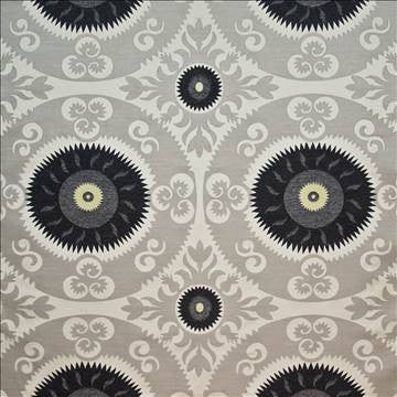 Emperors Sun Platinum by Kasmir Fabric 1406 72% Rayon 28% Polyester CHINA 15,000 Wyzenbeek Double Rubs H: 29 4/8 inches, V: 28 4/8 inches 54 - Fabric Carolina - Kasmir