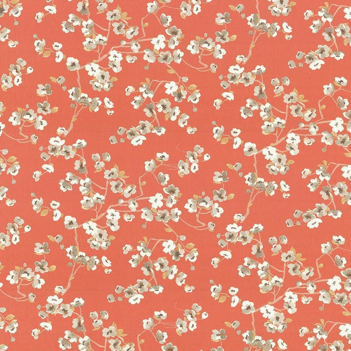 Empress Garden Kumquat by Kasmir Fabric 1434 100% Linen
 CHINA </p><p>Repeat: Horizontal: 54 inches and Vertical: 25 2/8 inches 54 - Fabric Carolina -