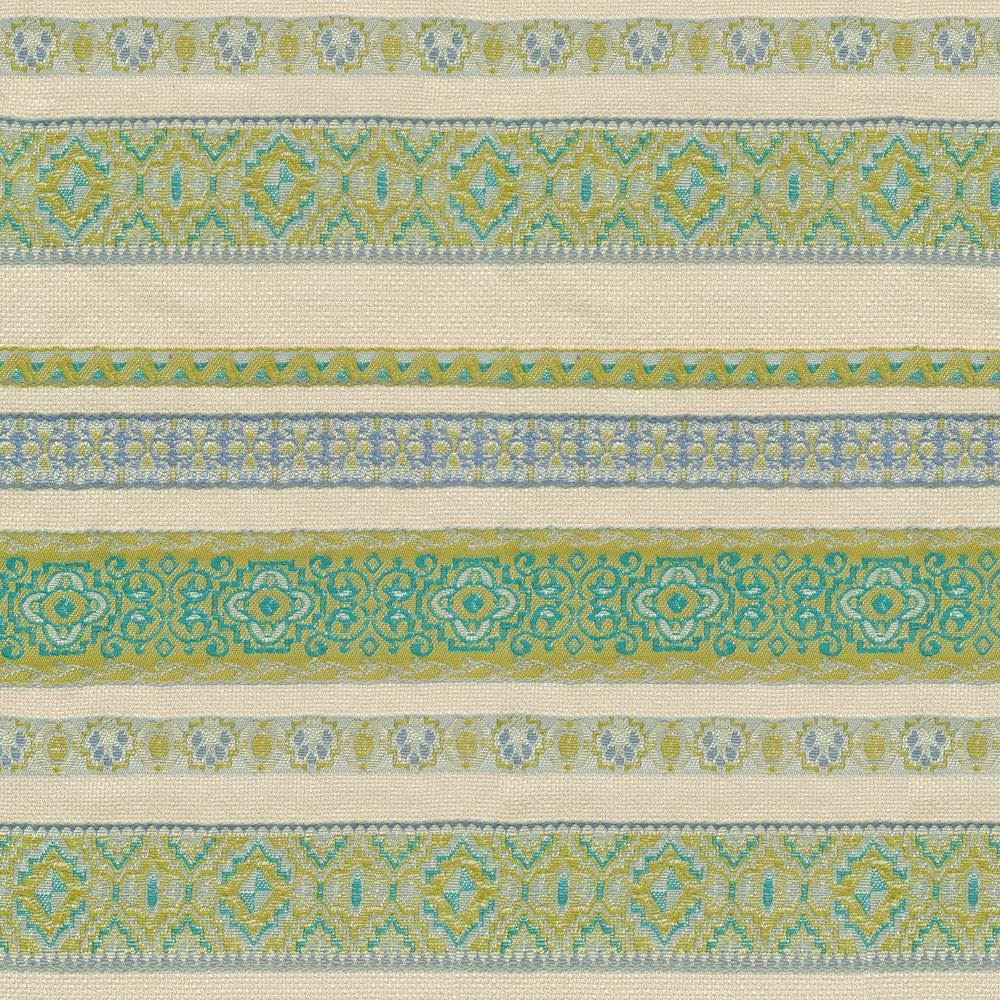 Empress Stripe Lagoon by Kasmir Fabric 1406 51% Rayon
49% Polyester
 CHINA 12,000 Wyzenbeek Double Rubs </p><p>Repeat: Horizontal: N/A and Vertical: 8 inches 54 - Fabric Carolina -