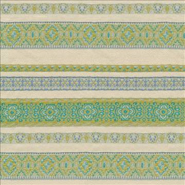 Empress Stripe Lagoon by Kasmir Fabric 1406 51% Rayon 49% Polyester CHINA 12,000 Wyzenbeek Double Rubs H: N/A, V: 8 inches 54 - Fabric Carolina - Kasmir