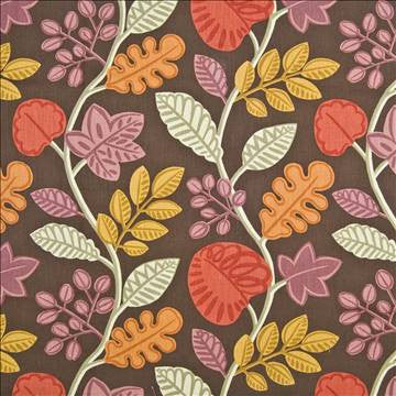 Enchanted Garden Mocha by Kasmir Fabric 1369 100% Cotton CHINA 14,000 Wyzenbeek Double Rubs H: 27 inches, V: 25 2/8 inches 54 - Fabric Carolina - Kasmir