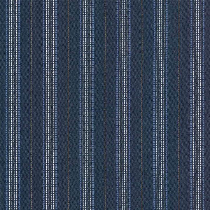 Endless Ribbon Cobalt by Kasmir Fabric 5125 100% Cotton INDIA 12,000 Wyzenbeek Double Rubs Horizontal: 3 inches and Vertical: 0 Inches 54 - Fabric Carolina -