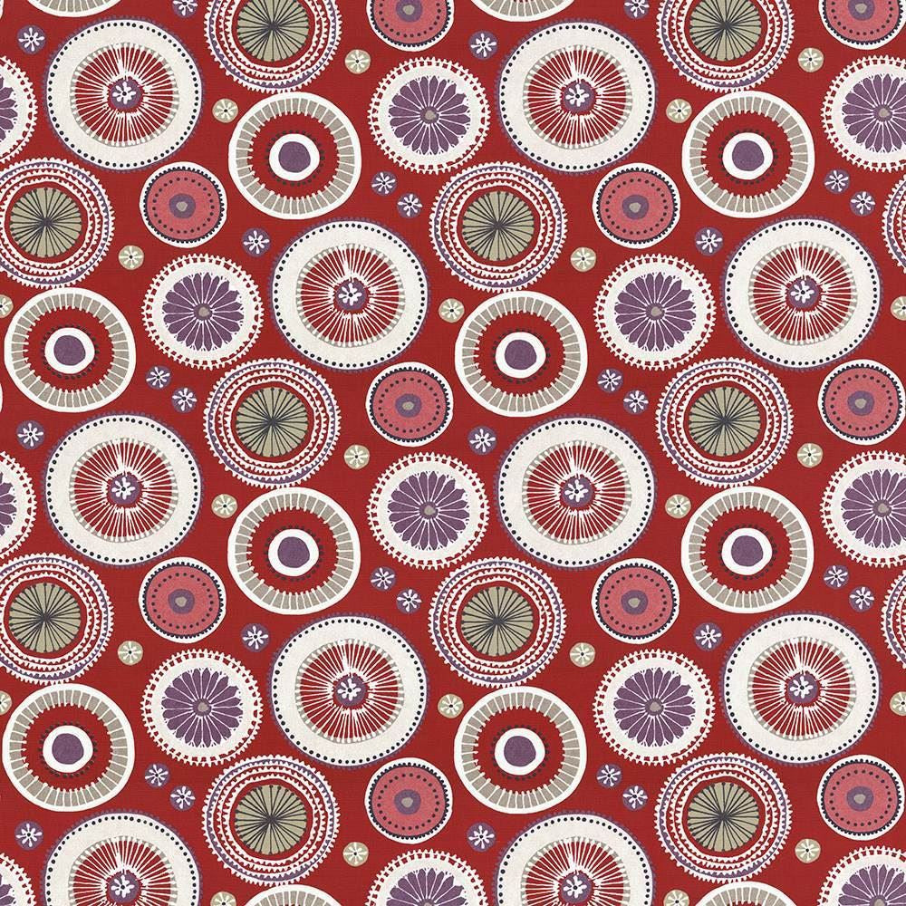 Enlightened Berry  by Kasmir Fabric See sample 100% Cotton
 SPAIN Not Tested </p><p>Repeat: Horizontal: 26 7/8 inches and Vertical: 24 5/8 inches 54  - Fabric Carolina -