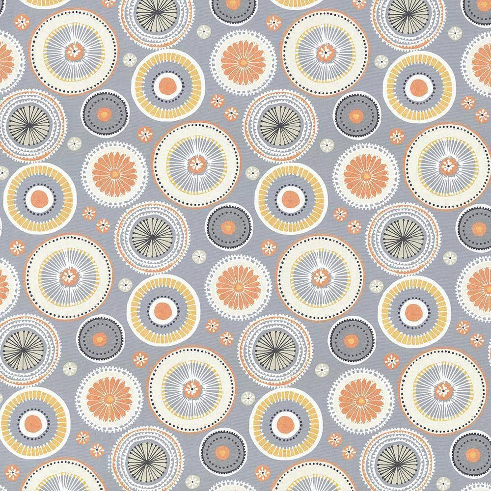 Enlightened Juice by Kasmir Fabric 5075 100% Cotton SPAIN Not Tested H: 26 7/8 inches, V:24 5/8 inches 54 - 55 - Fabric Carolina - Kasmir