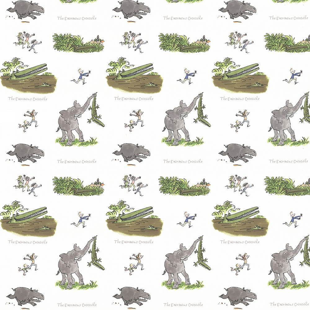 Enormous Crocodi Croc Green by Kasmir Fabric 1445 100% Cotton
 TURKEY </p><p>Repeat: Horizontal: 18 1/8 inches and Vertical: 25 2/8 inches 55 - Fabric Carolina -