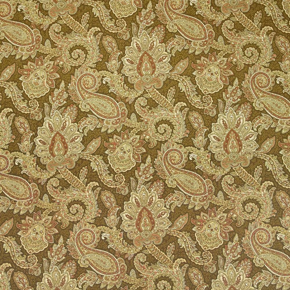 Ephraim Paisley Creme Brulee by Kasmir Fabric 1403 89% Cotton 11% Rayon USA 15,000 Wyzenbeek Double Rubs H: 27 inches, V:25 2/8 inches 54 - Fabric Carolina - Kasmir