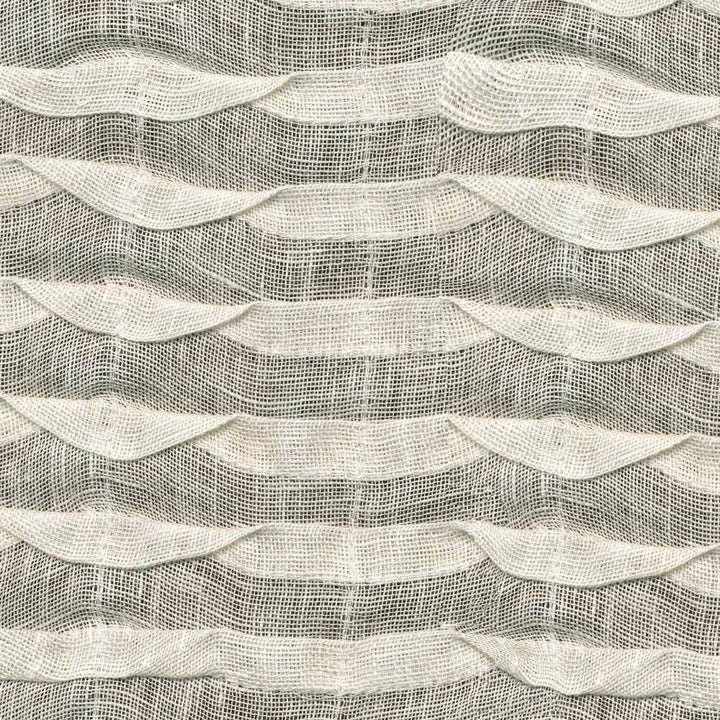 Epona White by Kasmir Fabric 1340 100% Linen INDIA Not Tested H: 3 4/8 inches, V:6/8 inches 54 - Fabric Carolina - Kasmir