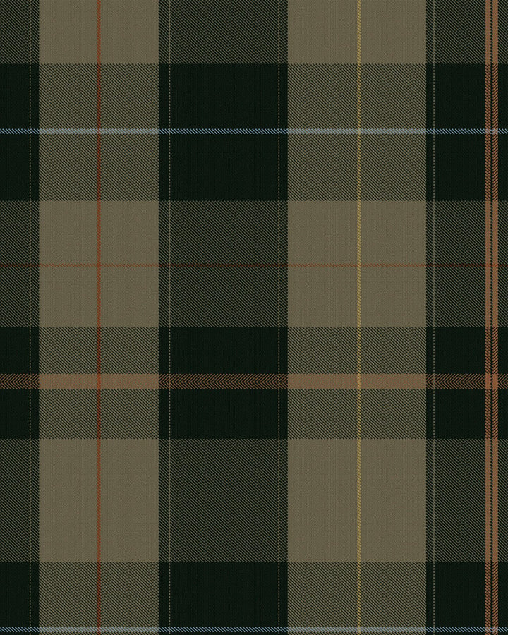 Mind The Gap Wallpaper EQUESTRIAN PLAID Khaki Wallpaper (WP30109) | WP30109 | THE WALLPAPER COMPENDIUM 2 | 1 roll x 20.5 x 393.7 in | 0.52m / 20.5in | 10m / 393.7in | 5.20mp | 50cm / 19.6in | Anthracite, Brown, Yellow | Satin Matte | Paste the wall | 1-roll in a box | Fabric Carolina | https://www.fabriccarolina.com/