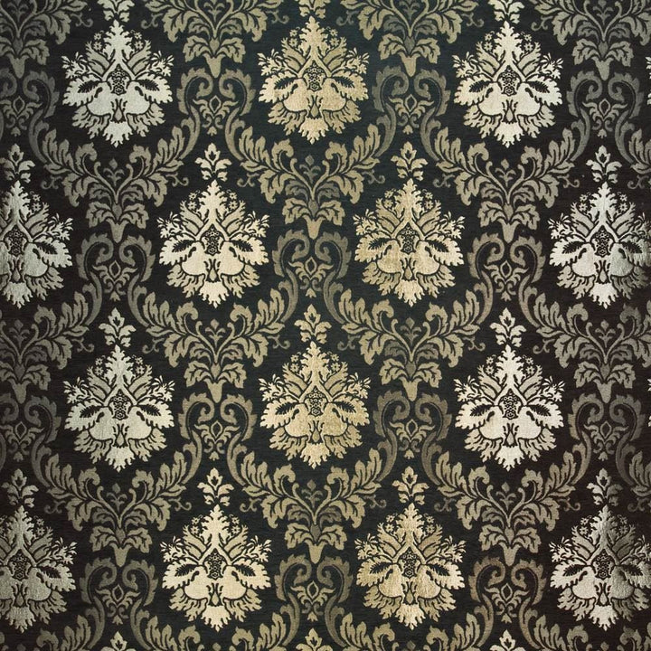 Espirito Black Gold by Kasmir Fabric 1396 56% Acrylic
44% Polyester
 CHINA </p><p>Repeat: Horizontal: 14 inches and Vertical: 17 inches 54 - Fabric Carolina -