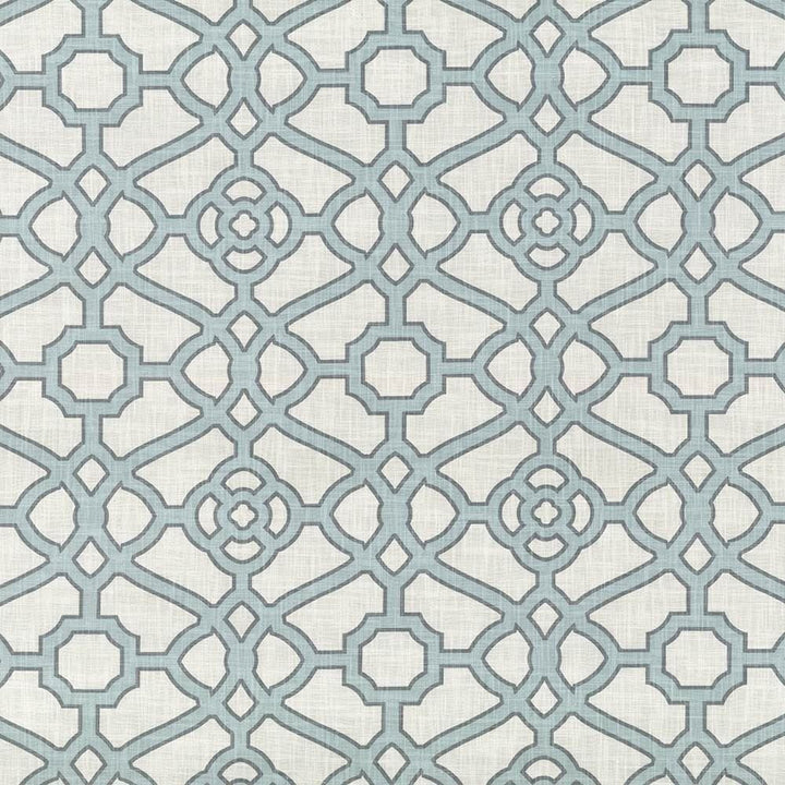 Esquire Tropical Blue by Kasmir Fabric 5065 100% Cotton USA 15,000 Wyzenbeek Double Rubs Horizontal: 13 4/8 inches and Vertical: 13 4/8 inches 54 - Fabric Carolina -