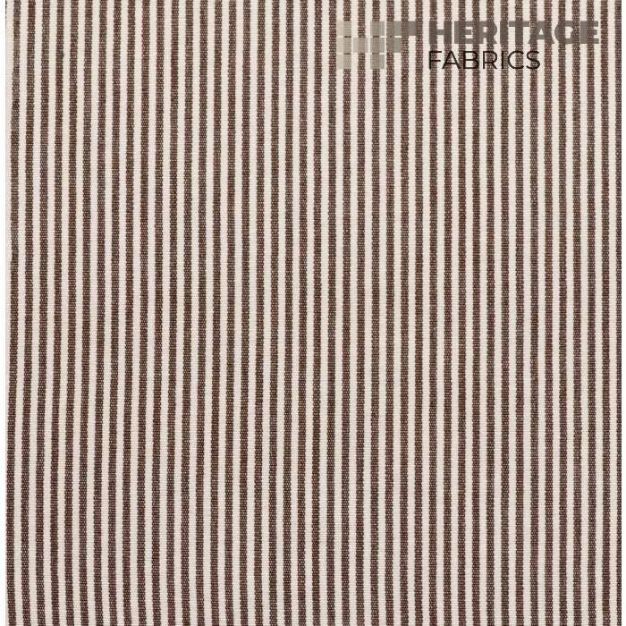 Essex Chocolate by Heritage Fabric - 100% Cotton India 9,000 Horizontal: 0.25" and Vertical: N/A 54" - Fabric Carolina -
