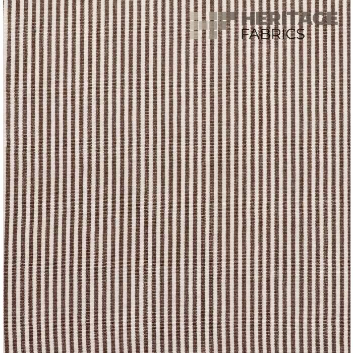 Essex Chocolate by Heritage Fabric - 100% Cotton India 9,000 Horizontal: 0.25" and Vertical: N/A 54" - Fabric Carolina -