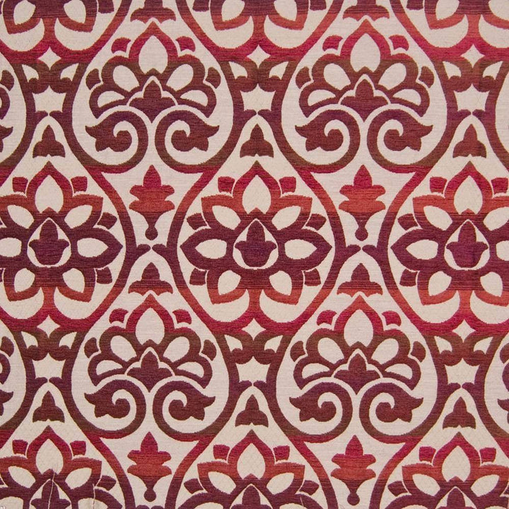Estancia Firethorn by Kasmir Fabric 1384 67% Rayon 26% Polyester 7% Linen USA 15,000 Wyzenbeek Double Rubs H: 14 1/8 inches, V:18 inches 54 - Fabric Carolina - Kasmir