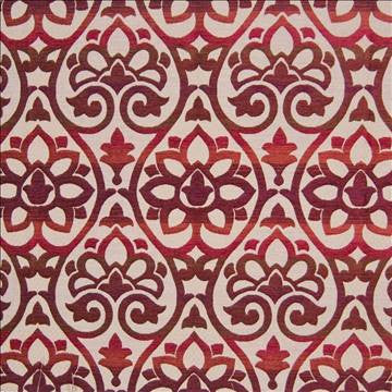 Estancia Firethorn by Kasmir Fabric 1384 67% Rayon 26% Polyester 7% Linen USA 15,000 Wyzenbeek Double Rubs H: 14 1/8 inches, V: 18 inches 54 - Fabric Carolina - Kasmir