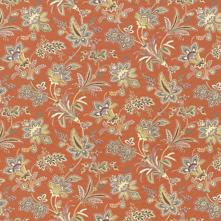 Evanston Terracotta by Kasmir Fabric 5079 100% Cotton
 USA </p><p>Repeat: Horizontal: 27 4/8 inches and Vertical: 18 inches 54 - Fabric Carolina -