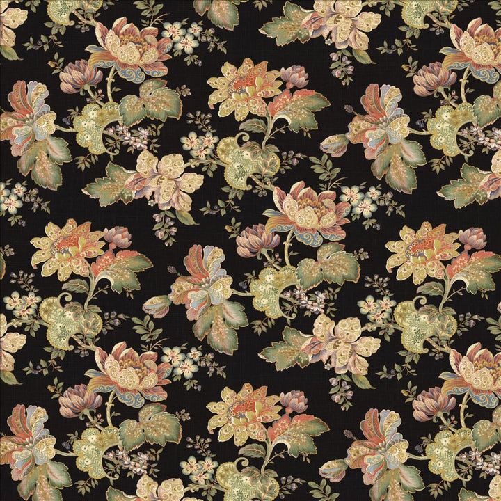 Everlasting Noir  by Kasmir Fabric See sample 55% Linen
45% Rayon
 CHINA 12,000 Wyzenbeek Double Rubs </p><p>Repeat: Horizontal: 28 inches and Vertical: 26 inches 54  - Fabric Carolina -