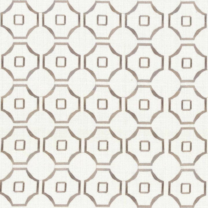 Exmore Off White by Kasmir Fabric 5067 100% Polyester Embroidery Contents 100% Polyester CHINA Not Tested H: 3 6/8 inches, V:3 6/8 inches 57 - 58 - Fabric Carolina - Kasmir