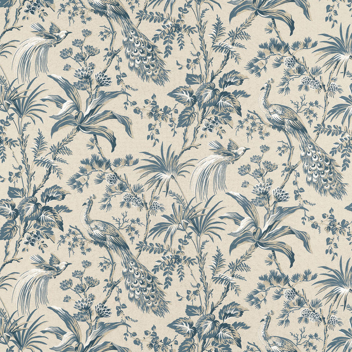 Peacock Toile Slate and Black AF57833 by Anna French Fabric Anna French Fabric Peacock Toile Slate and Black AF57833Fabric Bristol </p><p>Repeat: V: 35.50" (90.17 cm) 54.00" (137.16 cm) - Fabric Carolina -
