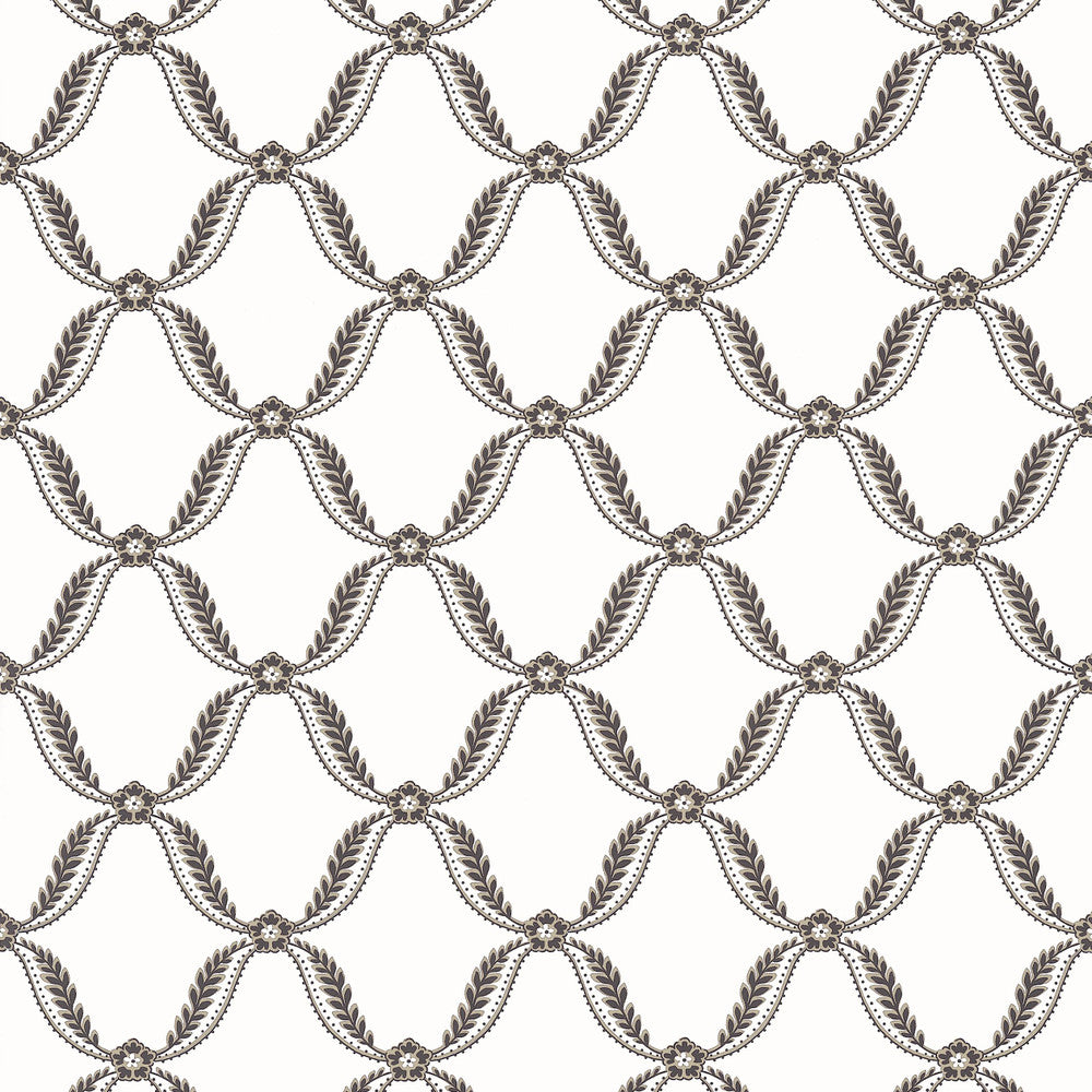 Tate Trellis Black AT57883 by Anna French Wallpaper Anna French Wallpaper Tate Trellis Black AT57883Wallpaper Bristol </p><p>Repeat: V: 6.25"(15.88 cm) 27.00"(68.58 cm) - Fabric Carolina -
