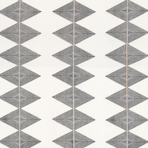 Reflection Basalt Black F912015 by Thibaut Fabric