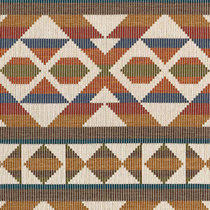 Berber Blanket Ochre and Brown W712026 by Thibaut Fabric