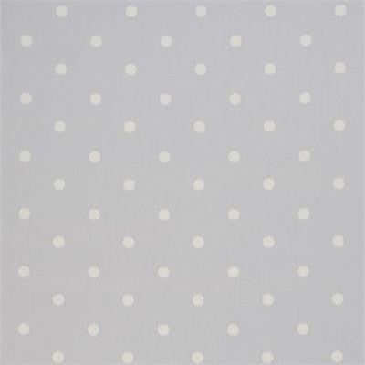 F0063 13 Dotty Grey by Clarke and Clarke Fabric Modern Classics 100% Cotton United Kingdom see sample Horizontal: 2.75 inches and Vertical: 2.25 inches 55 inches - Fabric Carolina -