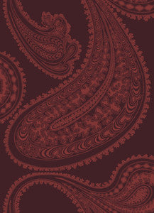 Rajapur Rse On Drk Crim by Cole & Son Fabric