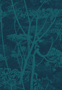Cow Parsley Petrol & Ink by Cole & Son Fabric