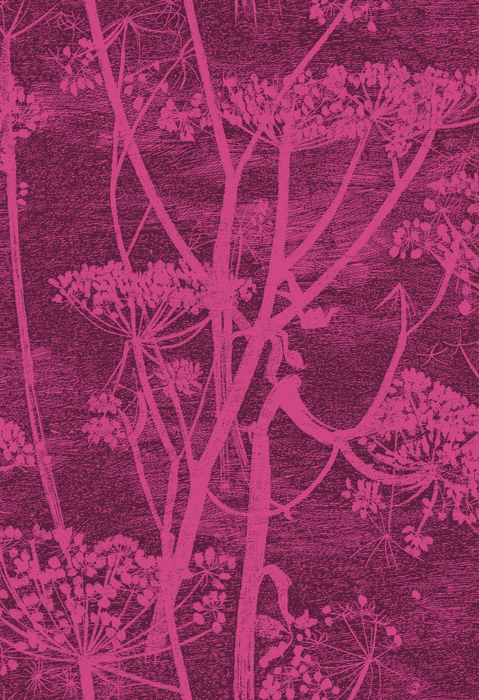 Cow Parsley Magnta Plm by Cole & Son Fabric