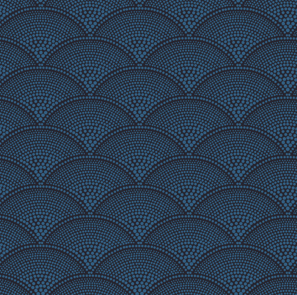 Feather Fan Hyac On Char by Cole & Son Fabric