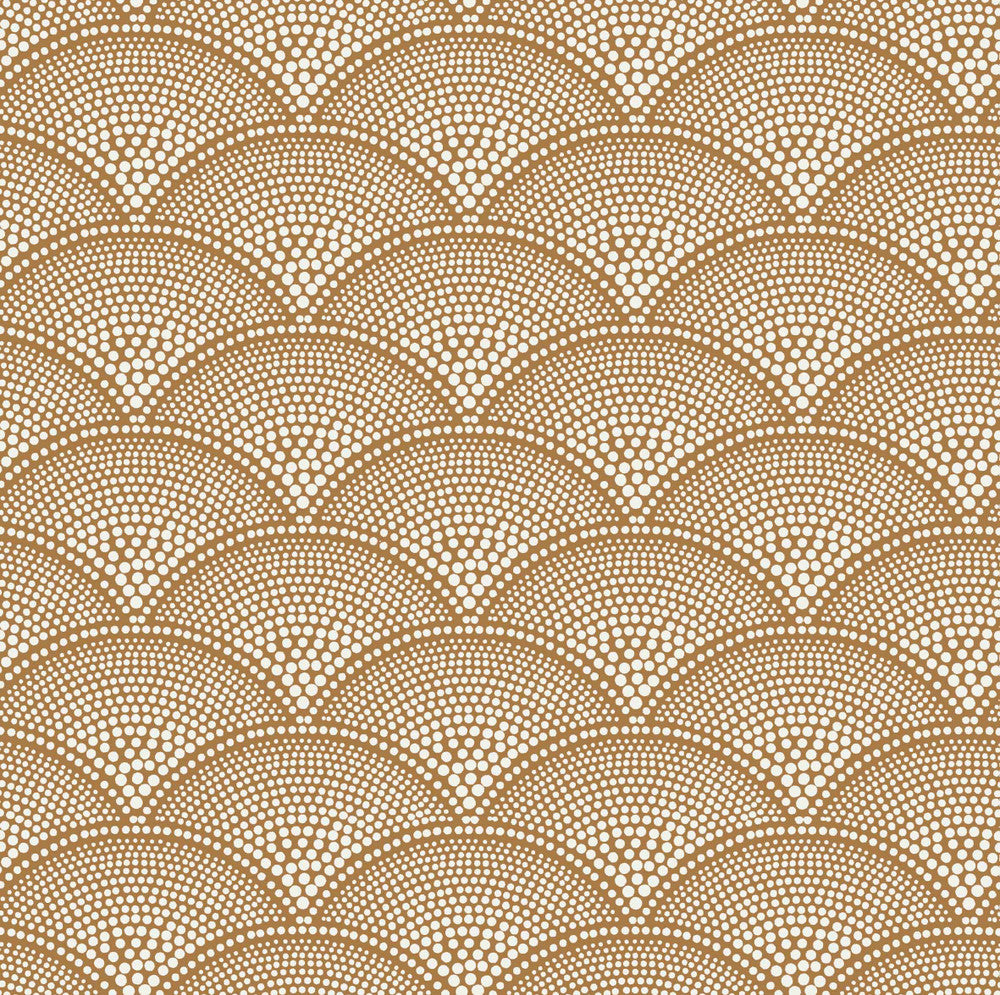 Feather Fan Crm Gingr by Cole & Son Fabric