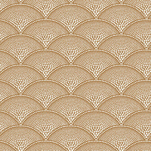 Feather Fan Crm Gingr by Cole & Son Fabric