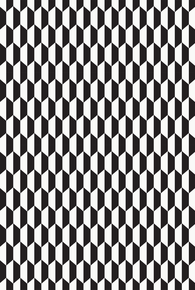 Tile Blk Wht by Cole & Son Fabric