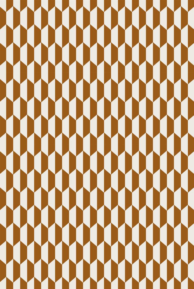 Tile Drk Gingr Crm by Cole & Son Fabric