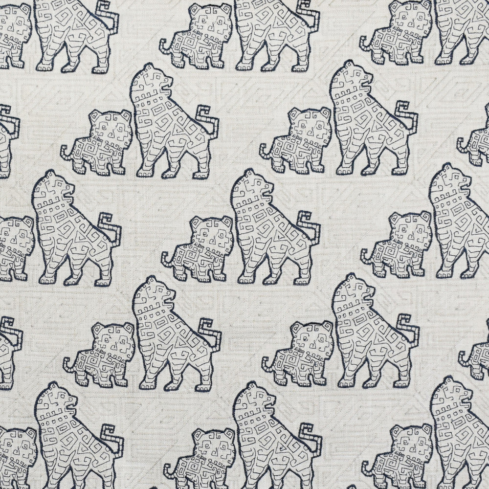 Greenhouse Fabric F2736 F2817 - 95% Polyester, 5% Linen With 100% Rayon Embroidery China 9000 10.75" H, 11.75" V 60" - My Fabric Connection -