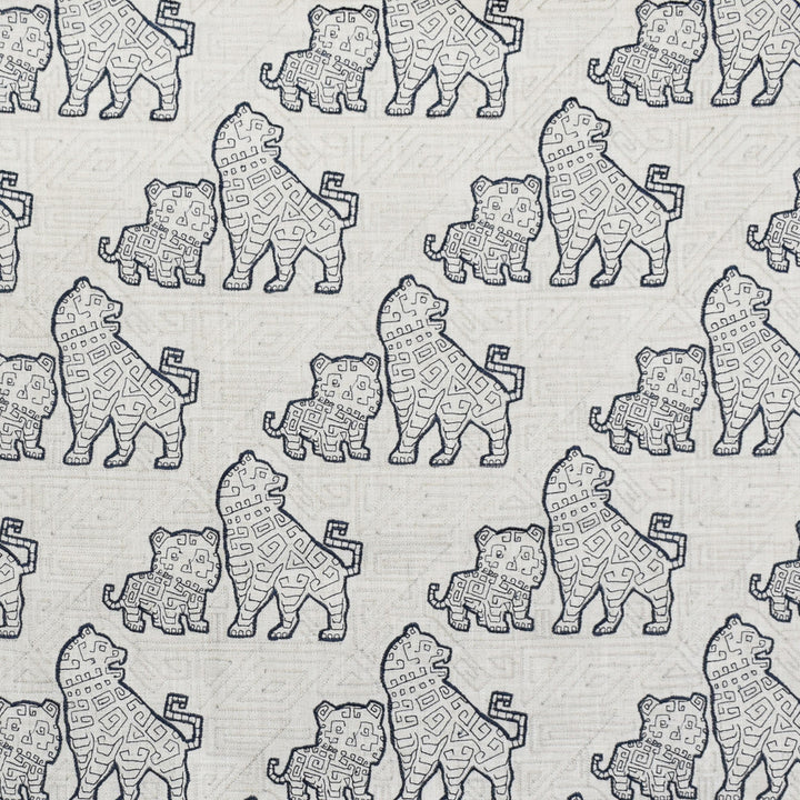 Greenhouse Fabric F2736 F2817 - 95% Polyester, 5% Linen With 100% Rayon Embroidery China 9000 10.75" H, 11.75" V 60" - My Fabric Connection -