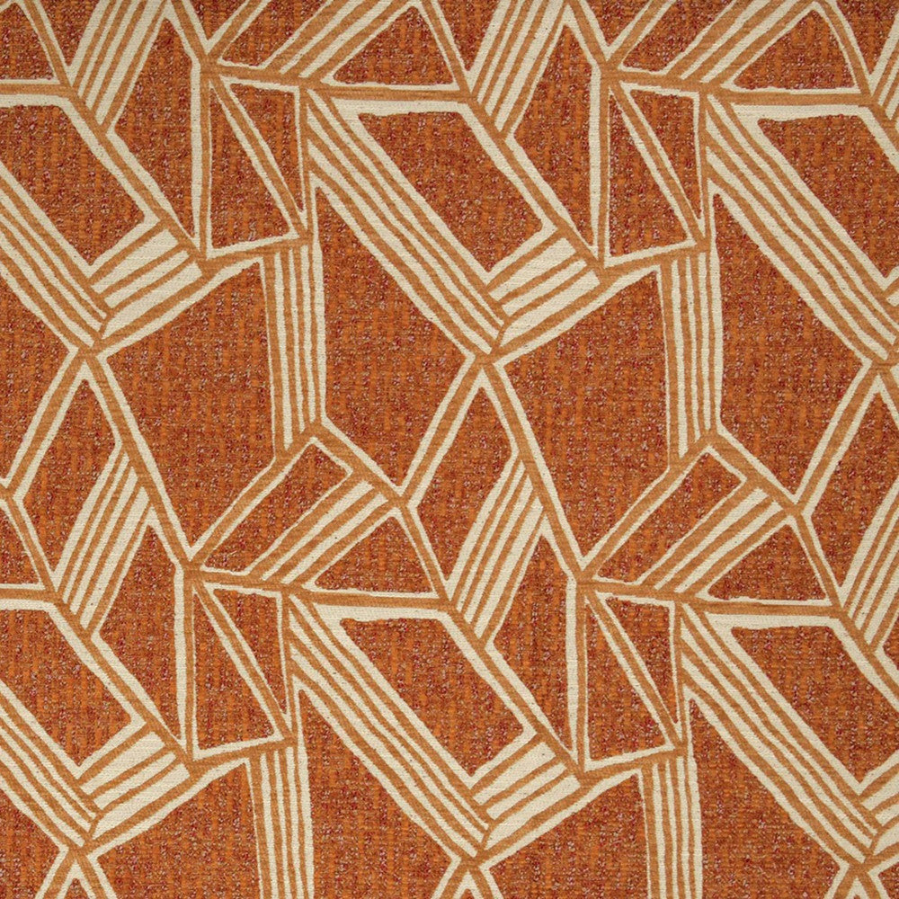Greenhouse Fabric F5864 Tangerine - 100% Polyester China 45000 13.5" H, 13.5" V 54" - My Fabric Connection -