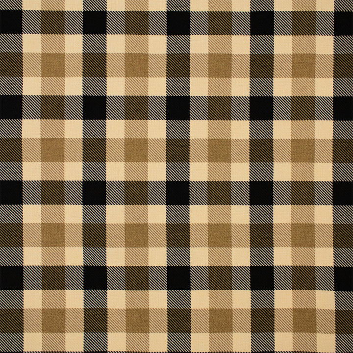 Greenhouse Fabric F6158 Black/Tan - 100% Polyester China 50000 4.75" H, 4.5" V 57" - My Fabric Connection -