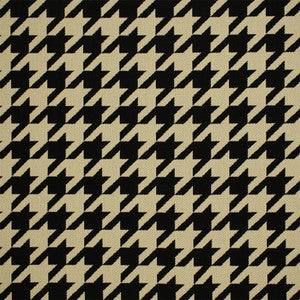 Greenhouse Fabric F6185 Ebony/Ivory